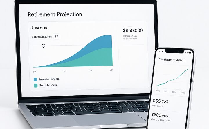 Digital tools for retirement control and projection